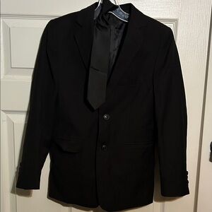 Chaps Classic Black Kids‎ Suit With Clip On Tie